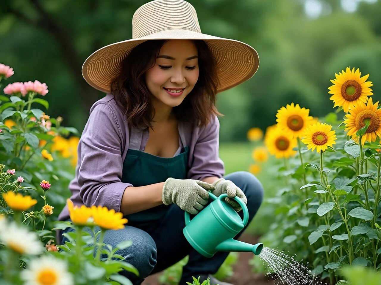 Colorful marigolds and chrysanthemums blooming during Winter Gardening in India.