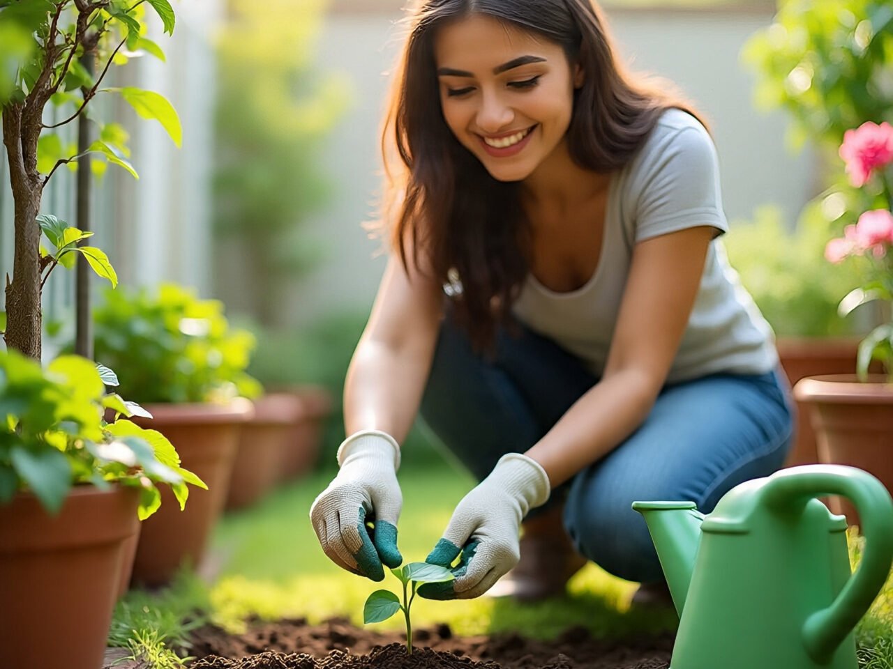Practical Winter Gardening Tips in India showing soil care, watering, and local seed planting.
