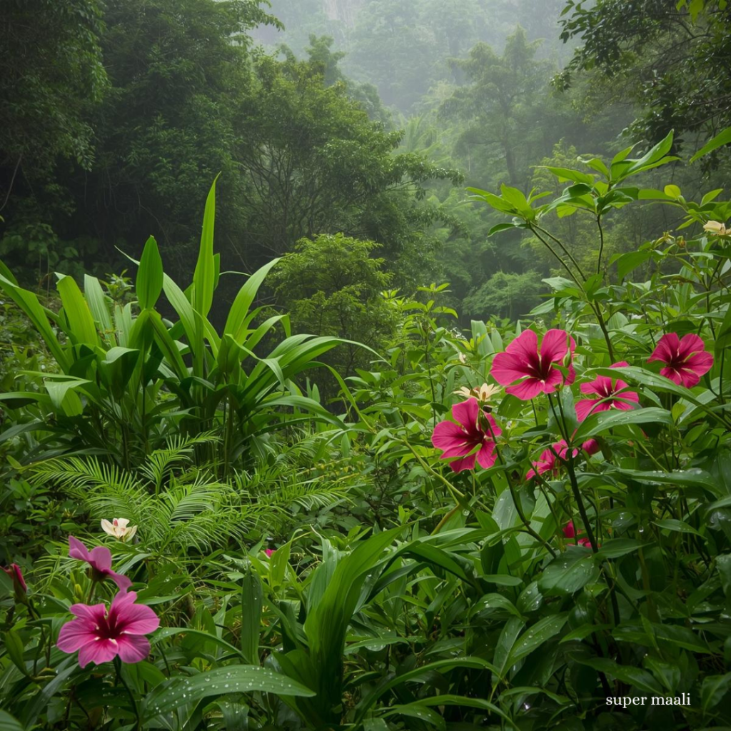 Urban garden with native Indian plants showcasing 10 Benefits of Native Indian Plants