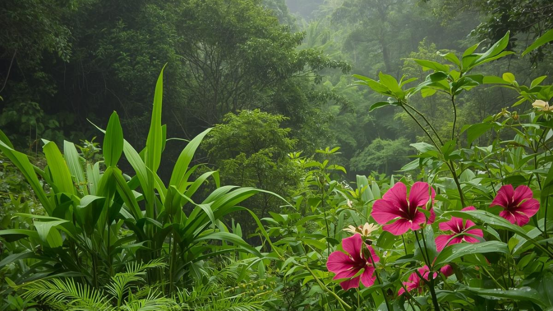 Urban garden with native Indian plants showcasing 10 Benefits of Native Indian Plants