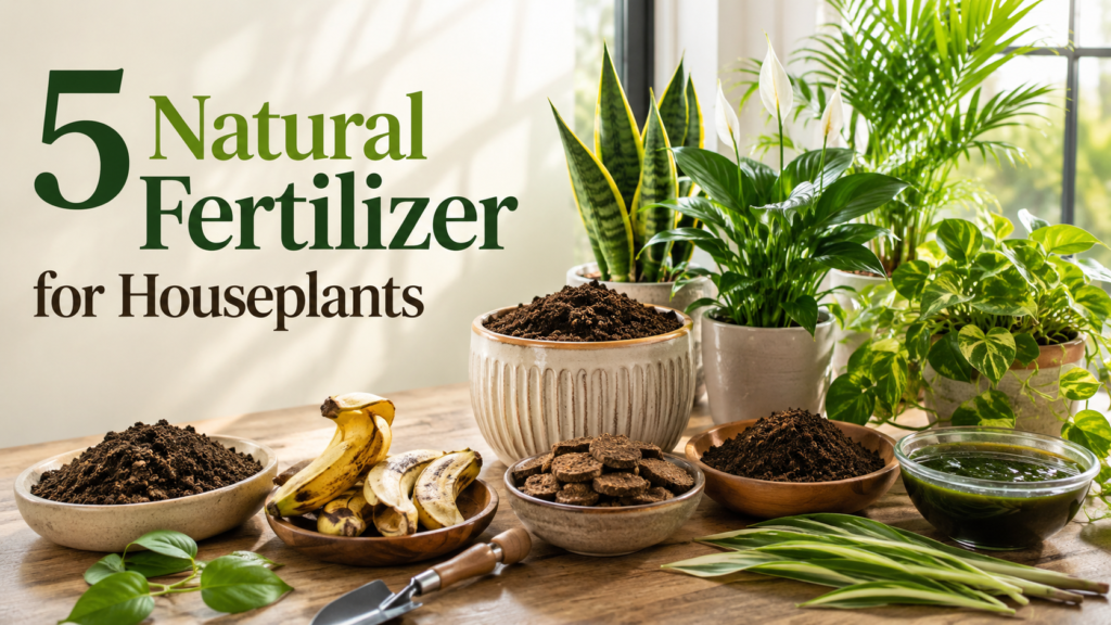 5 Natural Fertilizer for Houseplants – natural organic fertilizers for healthy indoor plant growth